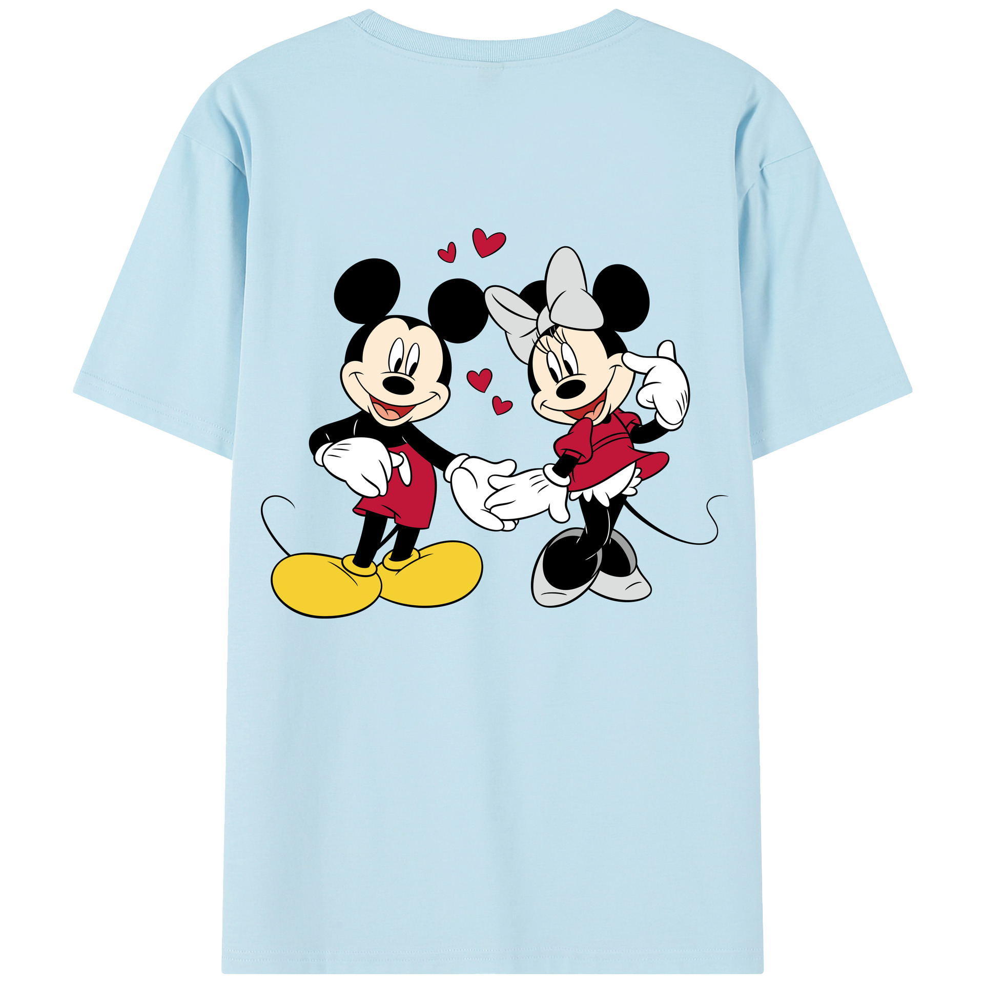（画像用） ミッキーマウス Mickey Mouse 綿100％半袖Tシャツ（背面プリント）